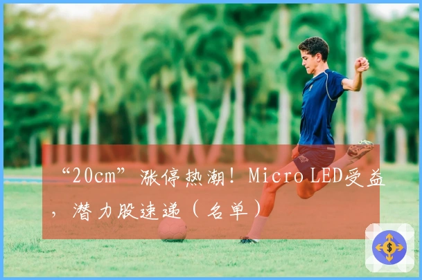 “20cm”涨停热潮！Micro LED受益，潜力股速递（名单）